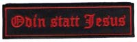 Aufnäher- Odin statt Jesus (streifen)